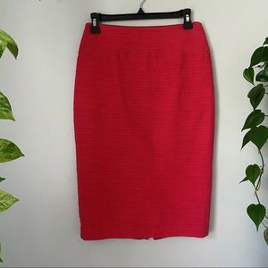 Anthropologie Moulinette Souers Pink Textured Pencil Skirt 2